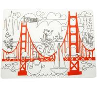 Modern Twist PLS12FUNG Tovaglietta Disegnabile, Fun at Golden Gate, 30x40 cm, in Silicone
