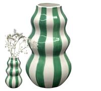 Modern Vase,Kitchen Vase - Striped Ceramic Flower Container Craft | Ceramic Vases Striped Decorative Craft Container Home Room For Apartment Bathroom Kitchen Indoor Room Table Centerpieces Decor