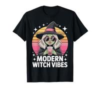 Modern Witch Vibes Halloween Donne Boba Bubble Tea Witchy Maglietta