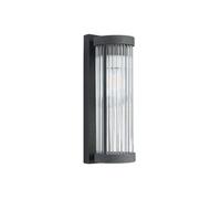 Moderna Applique da Esterno a Led a Energia Solare, Impermeabile Ip54, Lanterna da Esterno Contemporanea con Vetro e Acciaio Inossidabile, Illuminazicalda per Portico, Patio, Giardino, Ingresso, Balco