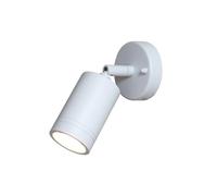 Moderna Applique da Esterno con Faretto Led Regolabile e Apparecchio Di Montaggio Impermeabile, Dotata Dida Spot in Alluminio Bianco e Attacco Gu10, Ideale per Portico, Patio, Capanno, Garage, Giardin
