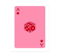 Moderna arte minimalista delle carte da gioco dei dadi gioco astratto