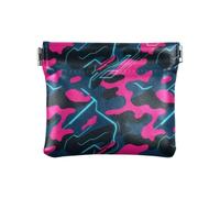 Moderna Camouflage Magenta Luce Nera Moda Donne In Pelle Portamonete Portatile Titolare di Carta per gli Uomini Donne Viaggio monederos de Mujer para monedas