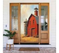 Moderna casa di campagna stampa n. 21 coperture decorative per porte, decorazioni per interni ed esterni, primavera, estate, autunno, inverno, Halloween, Natale, decorazioni per la casa