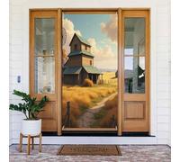 Moderna casa di campagna stampa n. 23 coperture decorative per porte, striscione per interni ed esterni, primavera, estate, autunno, inverno, Halloween, Natale, decorazioni per la casa