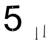Moderna Casa Galleggiante Numero Metallo Moderna Numero Casa Giardino Porta Mailbox Decors Numeri Con Chiodi Set Rivestito Nero Metallo Per Esterni