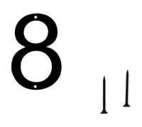Moderna Casa Galleggiante Numero Metallo Moderna Numero Casa Giardino Porta Mailbox Decors Numeri Con Chiodi Set Rivestito Nero Metallo Per Esterni
