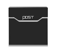 Moderna cassetta postale dal design moderno Arebos | Cassetta postale da parete | Cassetta postale | Scomparto per giornali incluso | Estetica gradevole | Materiale di fissaggio + 2 chiavi inclusi