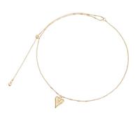 Moderna collana a catena regolabile con simbolo del cuore con robusta struttura in lega delicata ciondolo a forma di cuore delicato