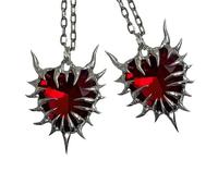 Moderna collana con ciondolo a forma di cuore elegante collana alla moda gioielli regalo per coppie e individui alla moda catena regolabile