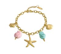 Moderna collana in acciaio inox con ciondolo a catena, perfetta per gli amanti della moda, regalo regolabile, gioiello di vita marina, Misura unica, come descritto