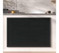 Moderna copertura per termosifone a doghe, finitura nera, 60 cm, perfetta per arredare soggiorno, camera da letto e bagno, migliora l'estetica e la funzionalità della tua casa