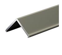 Moderna cornice baguette in alluminio, 100 cm, 3 pezzi, autoadesiva, per decorare la casa (champagne, 10 x 10 mm)