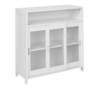 Moderna credenza soggiorno camera da letto armadio 3 porte MDF con ripiano super