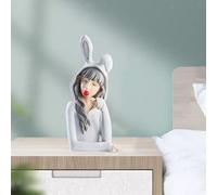 Moderna della Ragazza Testa Desktop Figurine Realistico Statua Casa