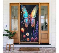 Moderna farfalla botanica stampa n. 1022 coperture decorative per porta, decorazione per interni ed esterni, primavera, estate, autunno, inverno, Halloween, Natale, decorazioni per la casa