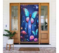 Moderna farfalla botanica stampa n. 271 coperture decorative per porta, decorazione per interni ed esterni, primavera, estate, autunno, inverno, Halloween, Natale, decorazioni per la casa