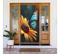 Moderna farfalla botanica stampa n. 399 coperture decorative per porta, decorazione per interni ed esterni, primavera, estate, autunno, inverno, Halloween, Natale, decorazioni per la casa