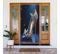 Moderna farfalla celeste stampa n. 213 coperture decorative per porta, decorazione per interni ed esterni, primavera, estate, autunno, inverno, Halloween, Natale, decorazioni per la casa