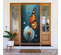 Moderna farfalla ruggine stampa n. 626 coperture decorative per porta, decorazione per interni ed esterni, primavera, estate, autunno, inverno, Halloween, Natale, decorazioni per la casa