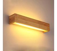 Moderna Lampada a LED sopra Lo Specchio, luci per corridoio Creativo in Legno, Luce Frontale a Specchio per Donne, Illuminazione per Il Trucco per la Camera da Letto del Ristorante, Luce Bianca, 55