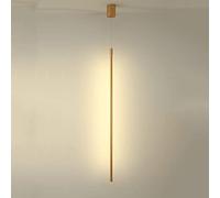 Moderna lampada a sospensione a LED a tubo lungo, semplici luci a sospensione a testa singola, lampade a sospensione in metallo con apparecchi di illuminazione decorativi in acrilico, lampada per atmo