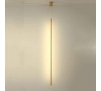 Moderna lampada a sospensione a LED a tubo lungo, semplici luci a sospensione a testa singola, lampade a sospensione in metallo con apparecchi di illuminazione decorativi in acrilico, lampada per atmo