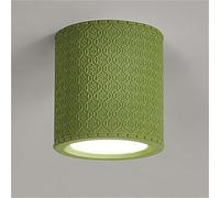 Moderna lampada a sospensione a LED, stile casale, cilindrica, in resina, per camera da letto, soggiorno, sala da pranzo, studio e corridoio, elegante montaggio a filo (rosso)