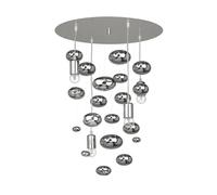 Moderna Lampada A Sospensione In Cromo 4X E27 60W Lampada Da Soggiorno