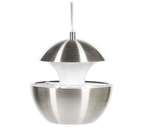 Moderna Lampada a Sospensione in Metallo Argento Elegante Retró Bojana