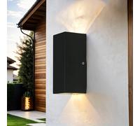 Moderna Lampada Da Esterno LED Grigio Antracite Up Down Per Facciata Casa Muro [EEK: F]