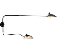 Moderna Lampada da Parete A Braccio Lungo Regolabile Nero, Applique da Parete in Metallo per Interni con Applique da Parete retrò Rotante E Rotante per Camera da Letto Soggiorn, 120cm Without Plug