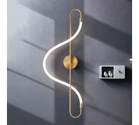 Moderna Lampada da Parete a LED a Spirale, Semplice Lampada da Parete lineare, Creativa Lampada da Parete a Forma di Serpente, apparecchio di Illuminazione per la casa da 12 W, NER