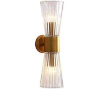 Moderna lampada da parete a sfera in vetro di rame, globo molecolare in ottone, applique da parete compatibile con specchio da bagno del ristorante, fari da comodino ,lampada un aspetto elegante