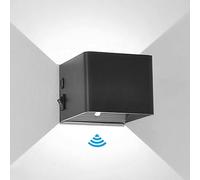 Moderna Lampada da Parete Senza Fili con sensore per Interni, Luce da Parete Quadrata in Alluminio, Luce Notturna a Batteria, Applique da Parete a LED da 3 W per Soggiorno, Camera