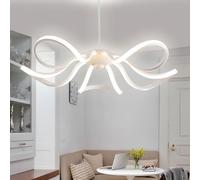 Moderna lampada da soffitto a LED per sala da pranzo Lampada da soffitto Creative Petals con telecomando 3000K-6000K Lampada dimmerabile Lampada da soffitto in acrilico bianco per camera da letto Stu