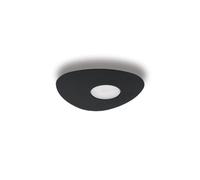 Moderna Lampada Da Soffitto In Metallo Nera GX53 Antiriflesso Per Bagno MERCIA