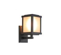 Moderna Lanterna Solare da Parete,Da da Esterno con Struttura in Alluminio Pressofuso e Pannelli in Vetro, Telecomando con 3 Modalità Di Colore, Impermeabile Ip54, Applique da Portico per Ingresso, Pa