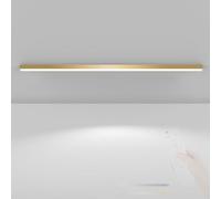 Moderna LED Lungo Lampada da Soffitto con Telecomando Plafoniera 2700K-6500K Dimmerabile Plafoniere Alluminio Acrilico Lineare Design per Cucina Camera da Letto (Oro,150cm)