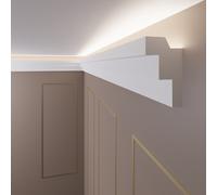10 Metri LED Listello per Illuminazione Indiretta Modanature Soffitto XPS OL-28