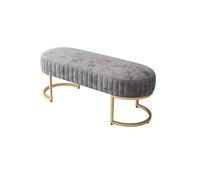 Moderna Panca Elegante panca da ingresso in velluto, panca imbottita alla fine del letto con panca capitonné con gambe dorate, for soggiorno, camera da letto dell'atrio per Ingresso Corridoio Camera(G