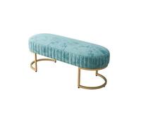 Moderna Panca Elegante panca da ingresso in velluto, panca imbottita alla fine del letto con panca capitonné con gambe dorate, for soggiorno, camera da letto dell'atrio per Ingresso Corridoio Camera(B