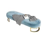 Moderna Panca Negozio di scarpe Negozio di abbigliamento Calzolaio Panca Decorativa Divano lungo Sgabello Casa Camera da letto Comodino Sgabello Mobili decorativi per Ingresso Corridoio Camera(Blue,18