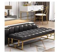 Moderna Panca Panca ottomana in ecopelle con morbida panca imbottita for ingresso con gamba in metallo Comoda panca for sedersi, sgabelli, for soggiorno, ingresso, sala da pranzo per Ingresso Corridoi