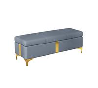 Moderna Panca Panca portaoggetti for camera da letto Fine letto Panca for divano in pelle Seduta davanti alla finestra Camino Portaoggetti for giocattoli... per Ingresso Corridoio Camera(Blue,120*40*4