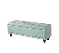 Moderna Panca Panca portaoggetti, Panca ottomana portaoggetti, Ottomana moderna capitonné con bottoni for camera da letto, soggiorno, estremità del letto, corridoio - Grande poggiapiedi ottomano con c