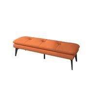 Moderna Panca Panche imbottite for camera da letto Poggiapiedi in pelle Sgabello Panca in stile for ingresso Sala da pranzo Soggiorno Camera da letto Fine del letto per Ingresso Corridoio Camera(Orang