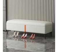 Moderna panca rettangolare imbottita per camera da letto, extra lunga con spazio nascosto, perfetta per camera da letto e soggiorno, 120 x 40 cm