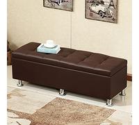 Moderna panca rettangolare per riporre le scarpe, imbottita in finta pelle, poggiapiedi, per soggiorno e camera da letto, 70 x 40 x 40 cm