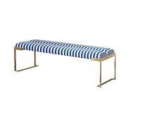 Moderna Panca Sgabello comodino for soggiorno camera da letto, panca moderna for soggiorno, panca for scarpe da ingresso in acciaio inossidabile, panca for scarpe a righe creative per Ingresso Corrido